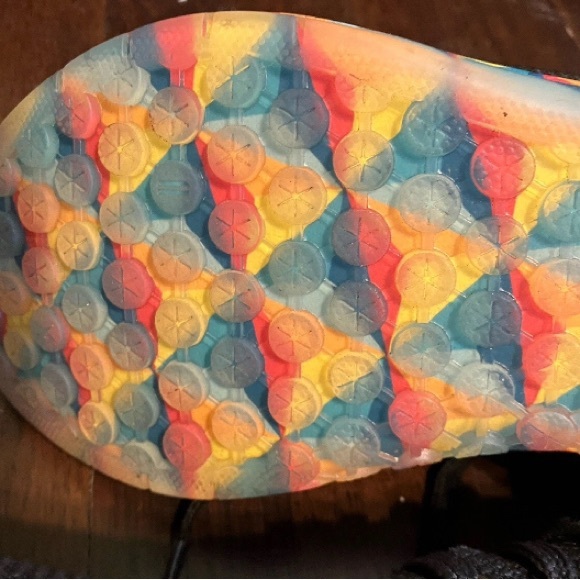 Size 8.5 Women’s No Bull Black Prism Rainbow Tennis Workout Gym Shoes - Picture 7 of 11